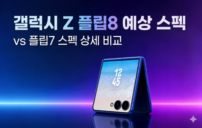 [갤럭시 Z 플립8 예상 스펙 vs 플립7 스펙 상세 비교] 디자인, 카메라, 성능 차이 완벽 정리!