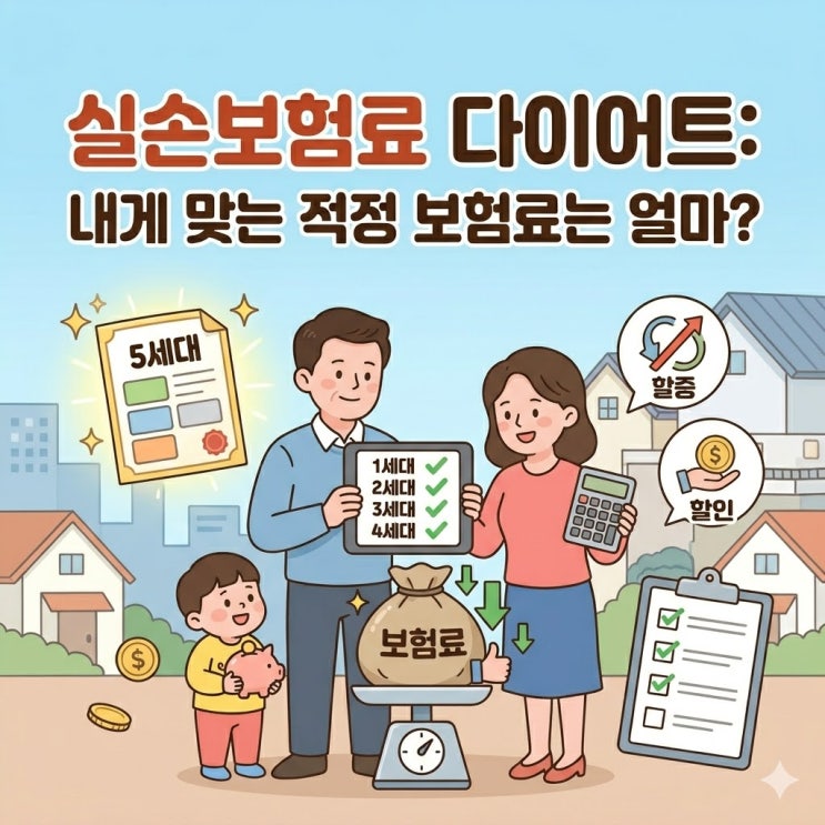  [2026 최신] 5세대 실손보험 전격 출시! 내게 맞는 실손보험료 다이어트 완벽 가이드 (1~4세대 비교)