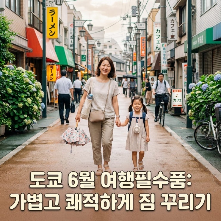  도쿄 6월 여행필수품 가이드: 여름철 짐 꾸리기 팁