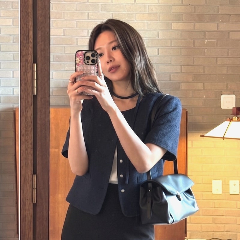 여름 하객룩은 반팔트위드자켓으로! 지그재그 미쏘 직잭 직진 배송