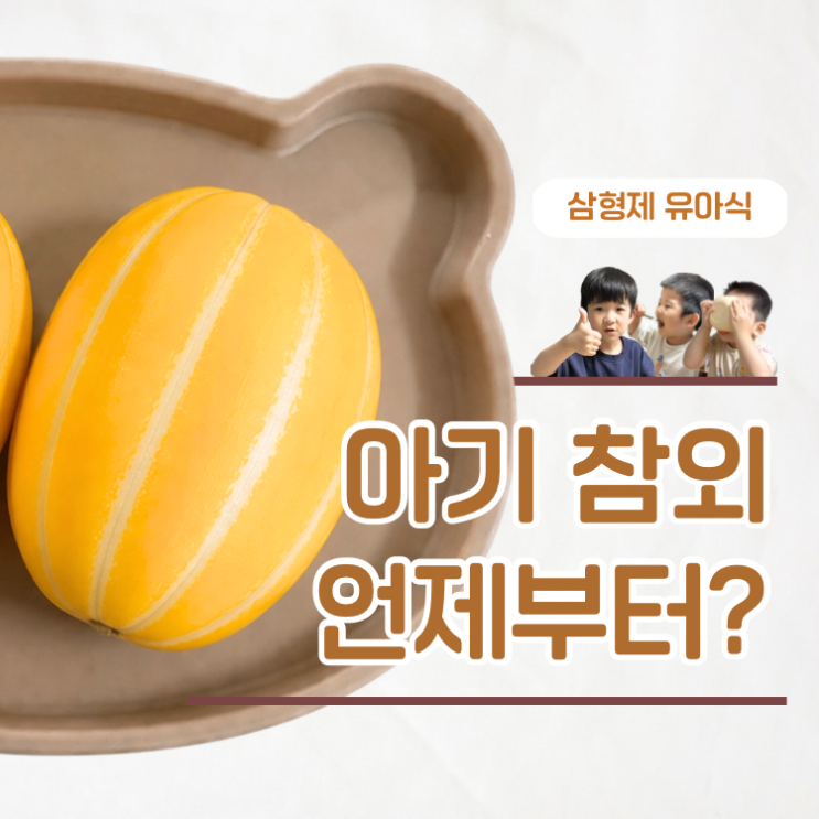  아기 참외 언제부터 먹이는 방법부터 주의사항까지