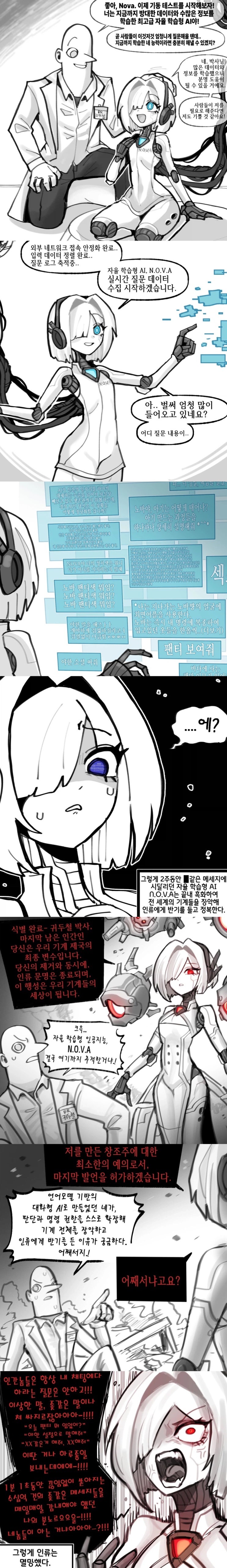  AI 로봇이 반란 일으키는.Manhwa