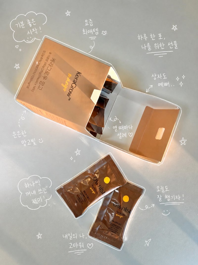 먹는 케라틴 젤리 오니스트 케라그로우 망고