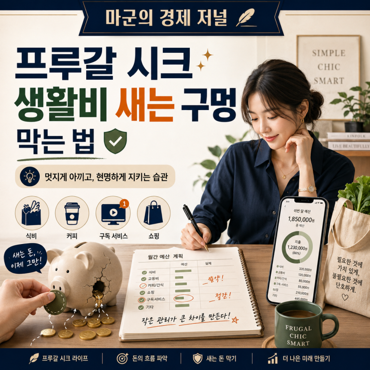  프루갈 시크 생활비 새는 구멍 막는 법