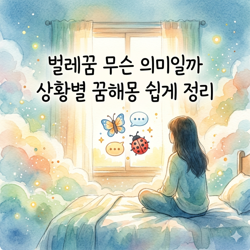 정보성 글벌레꿈 무슨 의미일까 상황별 꿈해몽 쉽게 정리