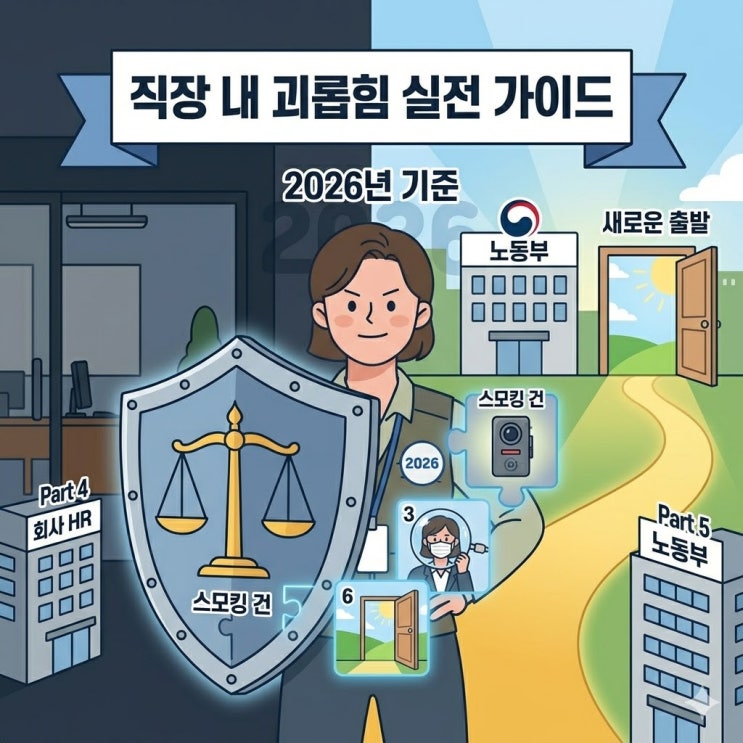  [2026 최신] 직장 내 괴롭힘 신고 완벽 가이드: 합법적 증거 수집부터 실업급여 조건까지