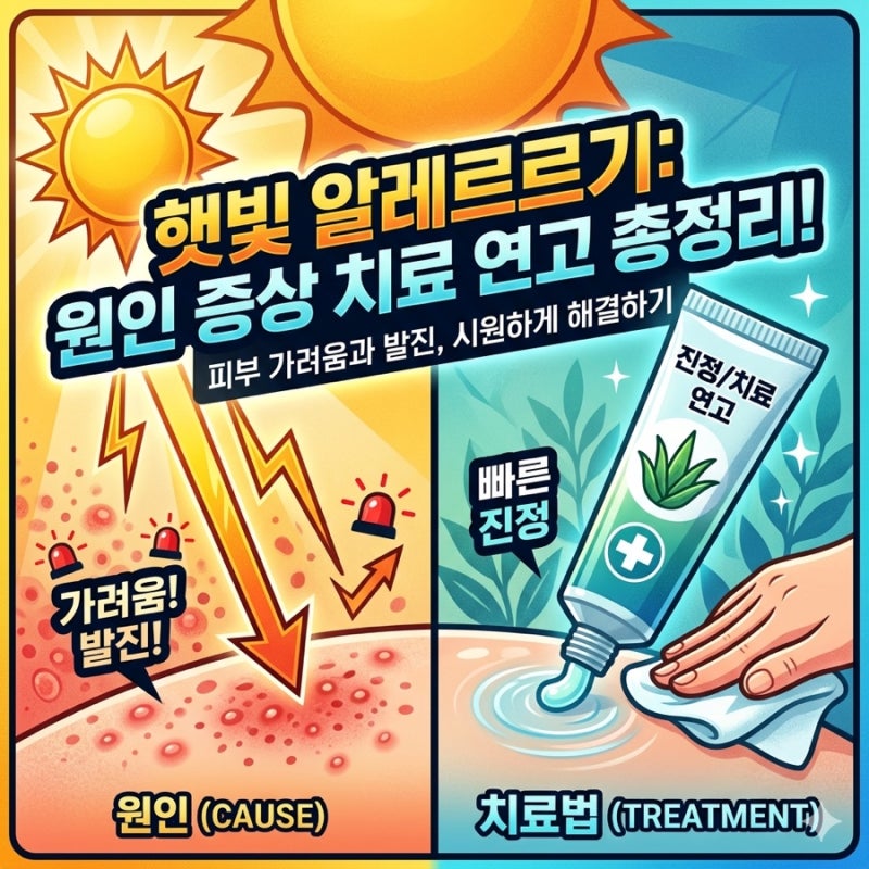 햇빛 알레르기 원인 증상 치료 연고 총정리
