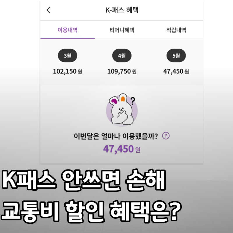 매달 10만원, 모바일 티머니 K패스 혜택으로 교통비 줄이는 꿀팁 (ft. 환급일)