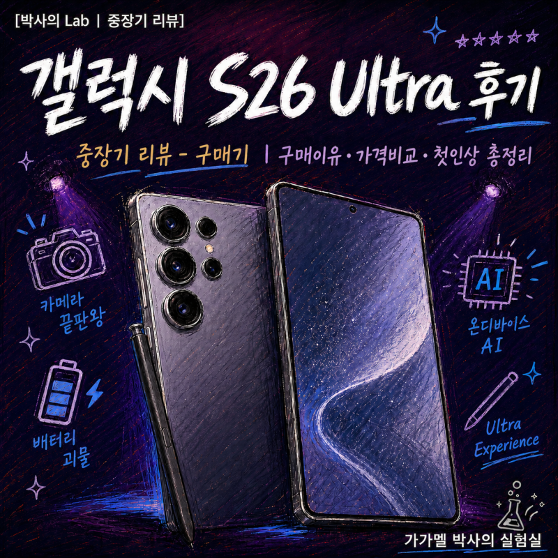 갤럭시 S26 Ultra 구매 후기 | 사전예약보다 지금이 더 싸다