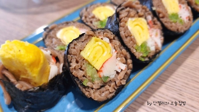 메밀김밥 만들기 담백한 소바마끼 메밀면요리
