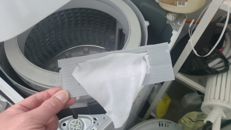 삼성 통돌이 먼지 필터 거름망 추가하기