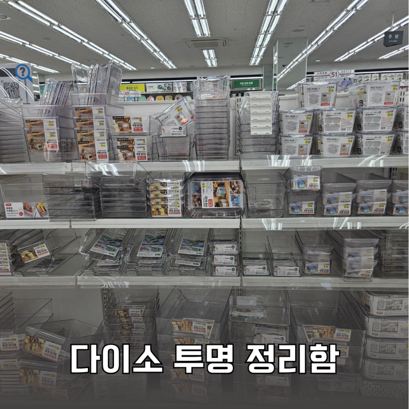 다이소 투명정리함 사이즈별 추천 냉장고부터 악세사리까지