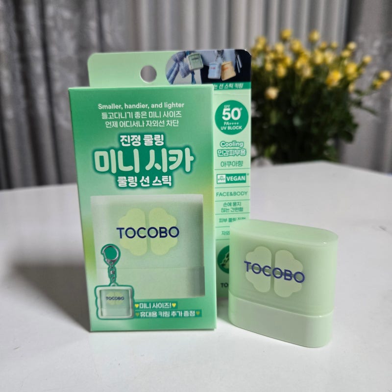 토코보 미니 '시카 쿨링 선스틱' 열감진정 키링화장품 토코보 선스틱 3종 비교
