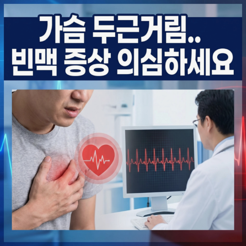 심장이 빨리뛸때 빈맥 증상 빈맥성 부정맥