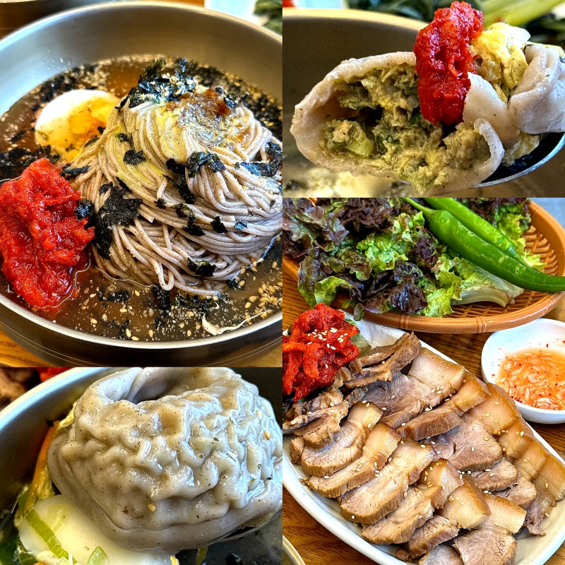 강릉 평창 대관령 양떼목장 근처 맛집 삼교리동치미막국수 수육 추천