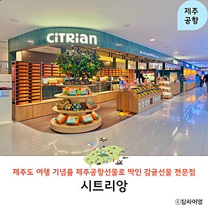 제주여행 기념품 제주공항선물추천 제주특산품 매장 시트리앙 제주공항점