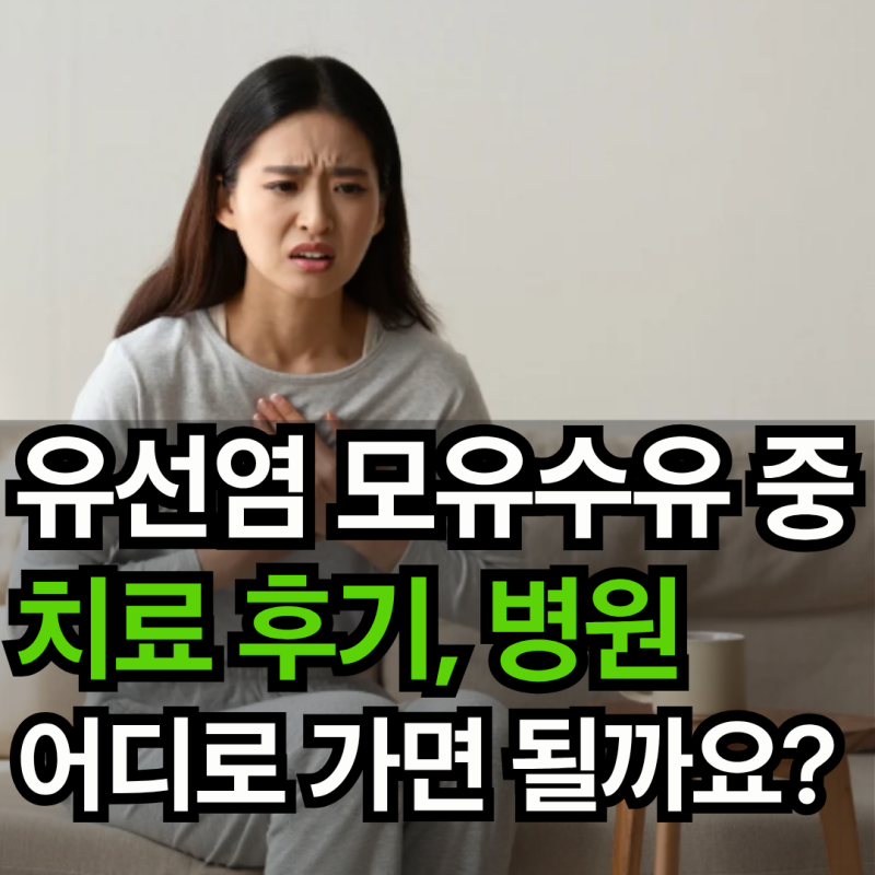 유선염 모유수유 중 치료 후기, 병원 어디로가면 될지도 알아봐요.