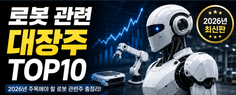 2026 버전 로봇 관련 대장주 TOP10 총정리