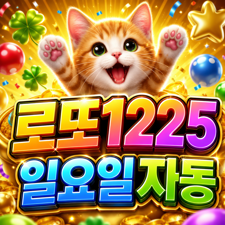  2026 로또 1225회 일요일 자동 3장 자동 분석, 이번 회차 흐름을 잡는 핵심 패턴 공개! 