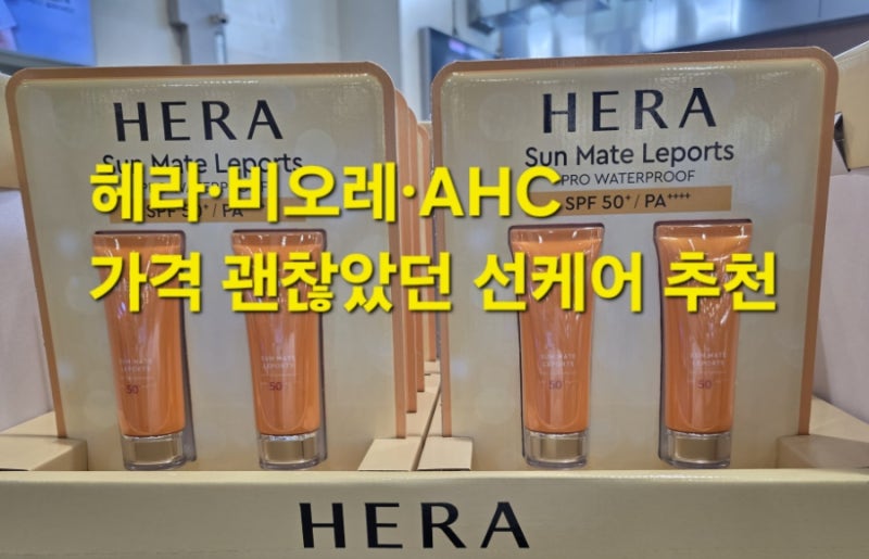 코스트코 선크림 할인 헤라·비오레·AHC 선크림 추천! 내 피부 절대지켜
