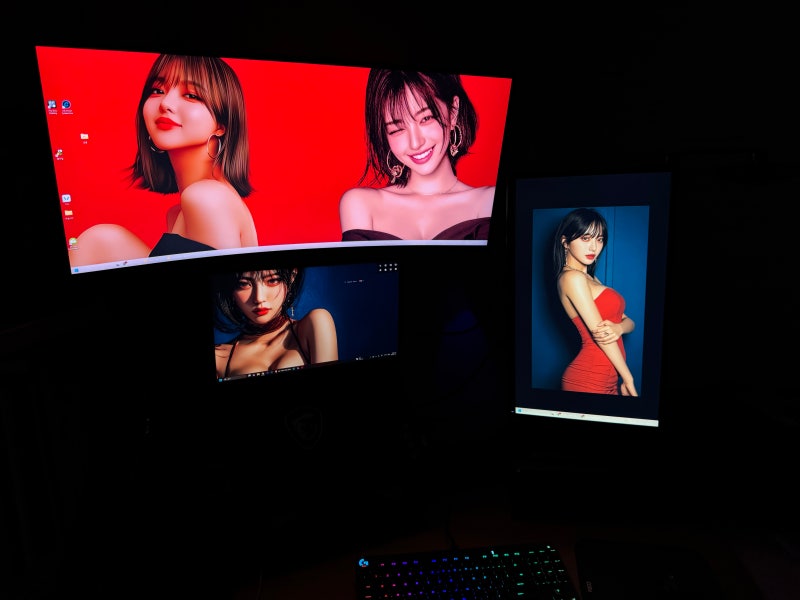 트리플 모니터를 활용한 멀티태스킹 최적화