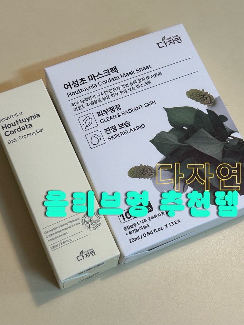 다자연 어성초마스크팩추천 올리브영추천템