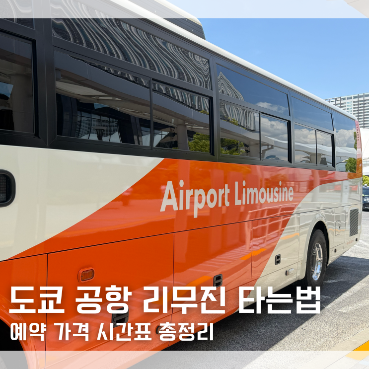  "이렇게 편한데 안 탄다고?" 도쿄 하네다공항 리무진 버스 타는법 예약 가격 시간표 내돈내산