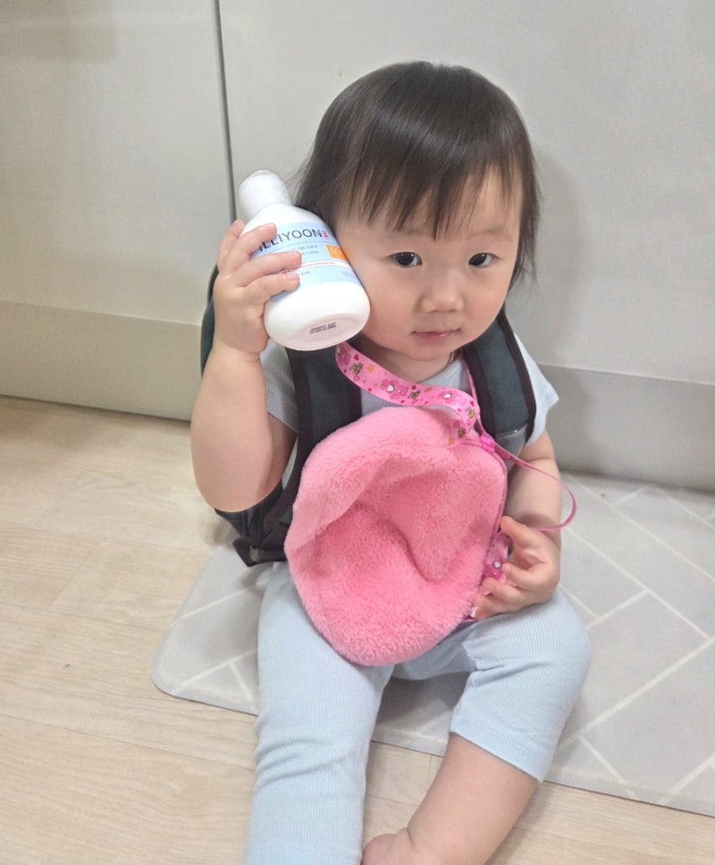아이 선크림 정착템 찾다가 써본 일리윤 세라마이드 아토 선로션 후기