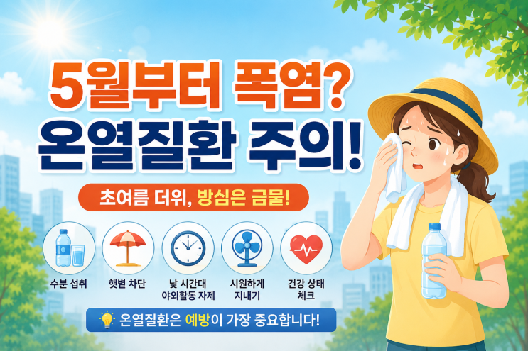 [행정사노우주] 5월 <b>폭염</b> 시작부터 <b>온열질환 속출</b>…“아직... 