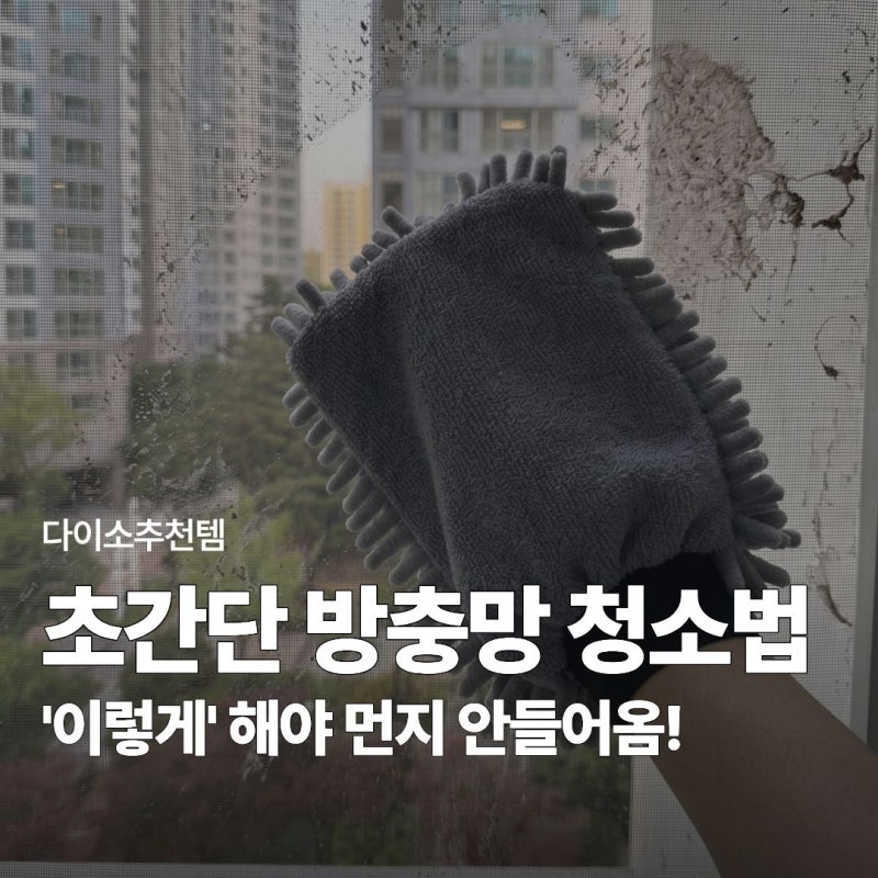 "오히려 먼지 들어온다고?" 다이소 방충망 청소솔 대신 '이거', 초간단 청소법