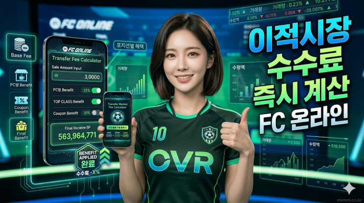  피파 수수료 계산기 | FC온라인 역대급 정산금 받는 법