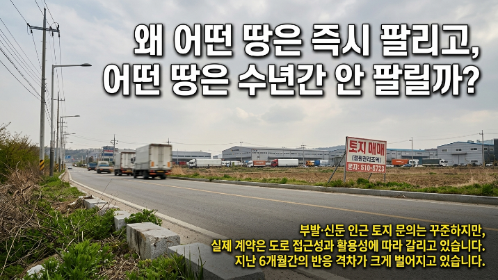  이천 토지 빠른 매도, 왜 어떤 땅은 바로 팔리고 어떤 땅은 몇 년째 안 움직일까?