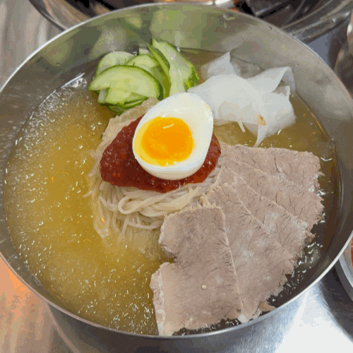  신사역 밀면맛집 진미골, 여름 신메뉴로 내놓은 뼛속까지 시린 밀면 군만두 꿀조합 후기
