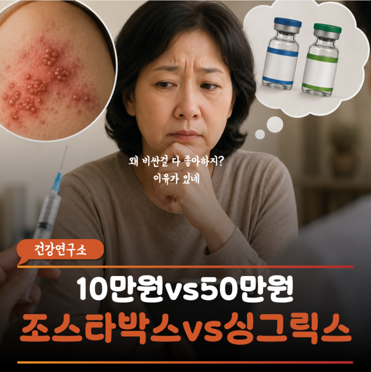 "<b>대상포진</b> 예방" 10만원대 조스타박스보다 비싼 싱그릭스 찾는 이유 ....