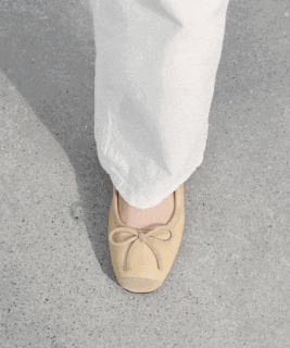  케이트 리본 플랫슈즈 (1cm) - 데일리로 신는 발편한 토캡스니커즈