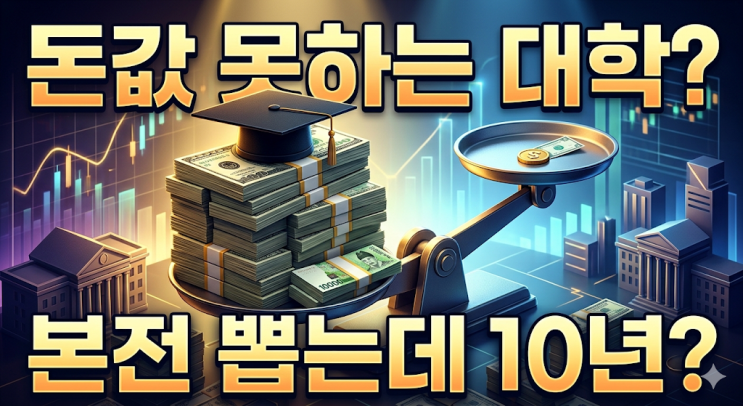  사립대 4천만 원 내고 중소기업 가면? 2026년 대학 ROI 가성비 순위 Top 30