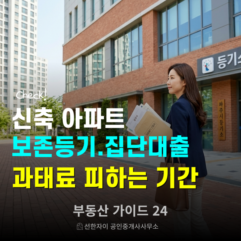 신축아파트 보존등기와 집단대출, 과태료 피하는 기간 필수체크