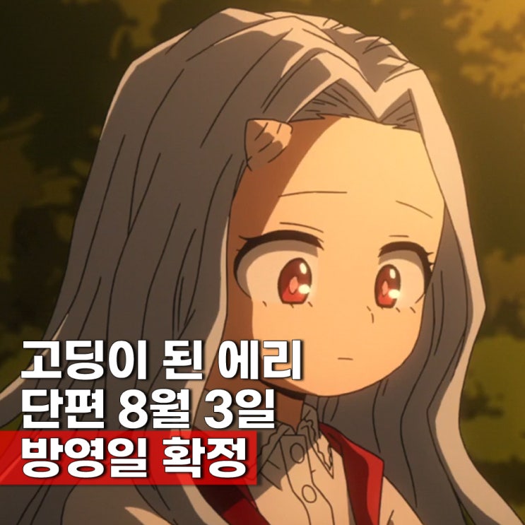  나의 히어로 아카데미아(나히아/히로아카) I am a hero too 에리 특별편 방영일 8월