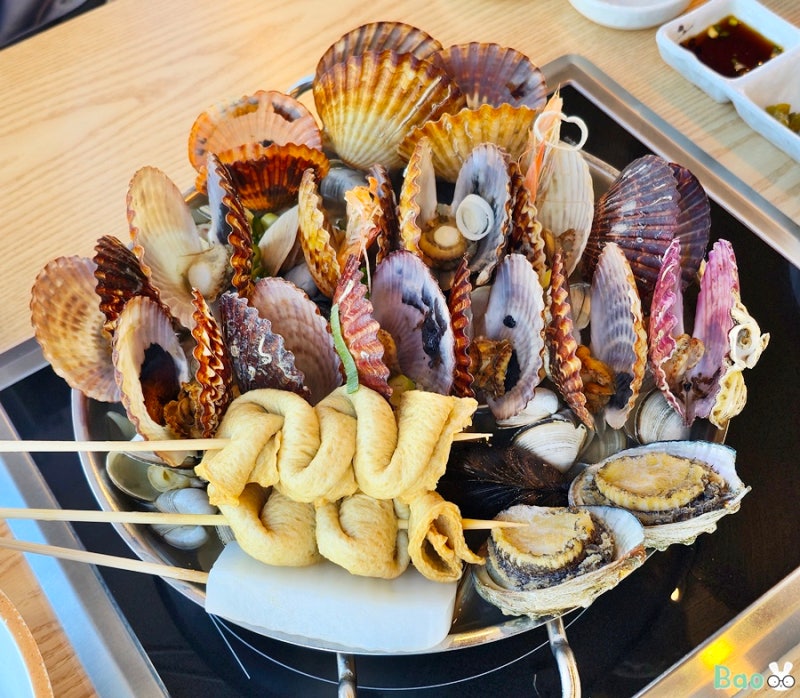 부산 기장 용궁사 맛집 ㅡ 용궁해물칼국수 조개전골 점심 외식 추천