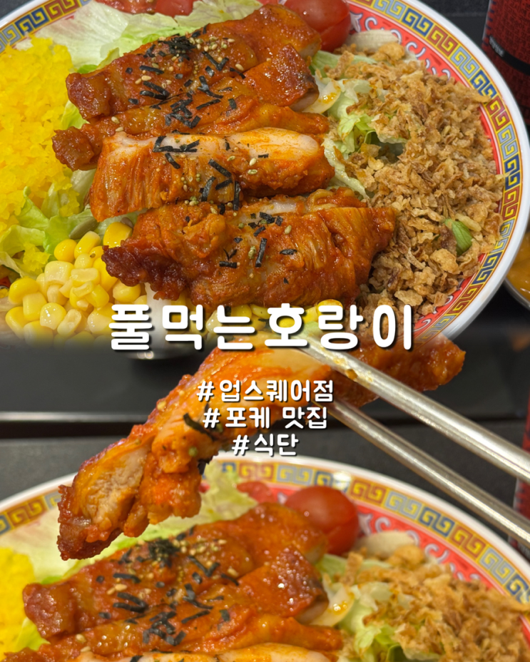  울산 헬스후에 먹는 업스퀘어 5층 건강식 식단 풀먹는호랑이
