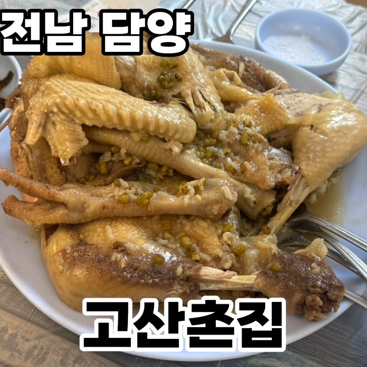  전남 담양 '고산촌집' 내돈내산 방문후기 ㅡ 20년째 다니고 있는 촌닭백숙 맛집