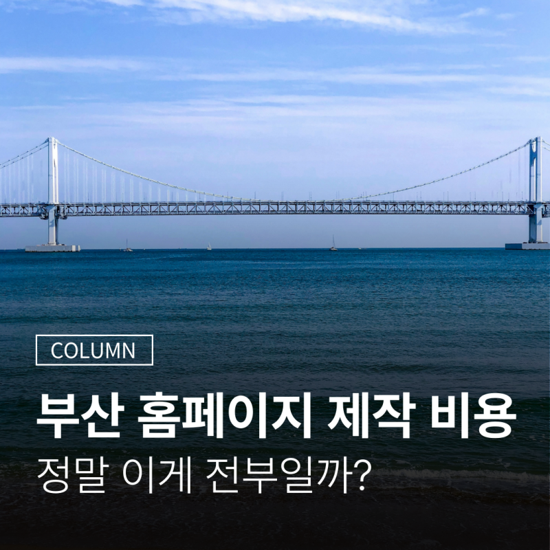 부산 홈페이지 제작 비용, 정말 이게 전부일까? 기업 쇼핑몰 반응형 견적 평균 단가 업체 선....