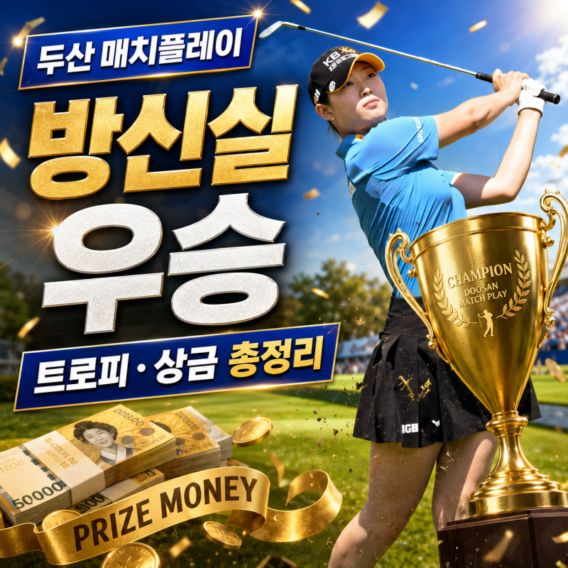 방신실 매치퀸 등극! 최은우 꺾고 두산 매치플레이 정상