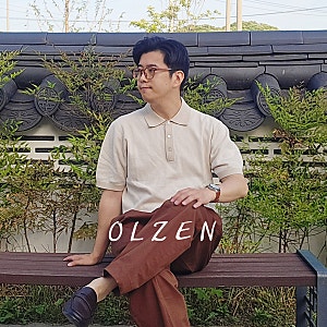 아버지 선물 추천 OLZEN 여름 남자 니트 올젠 남성 카라 반팔티 후기