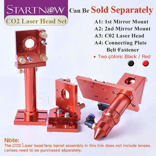  Startnow CO2 레이저 헤드 세트 - 절단기 통합 마운트 홀더