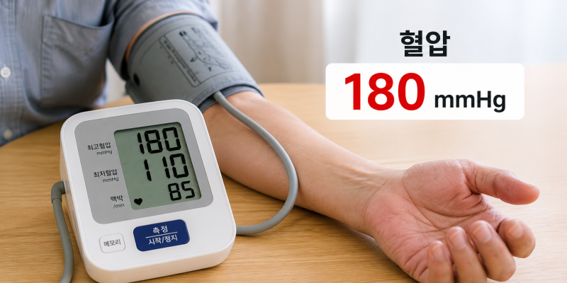 혈압이 갑자기 180까지 치솟을때! 집에서 가능한 응급대처법과 주의사항