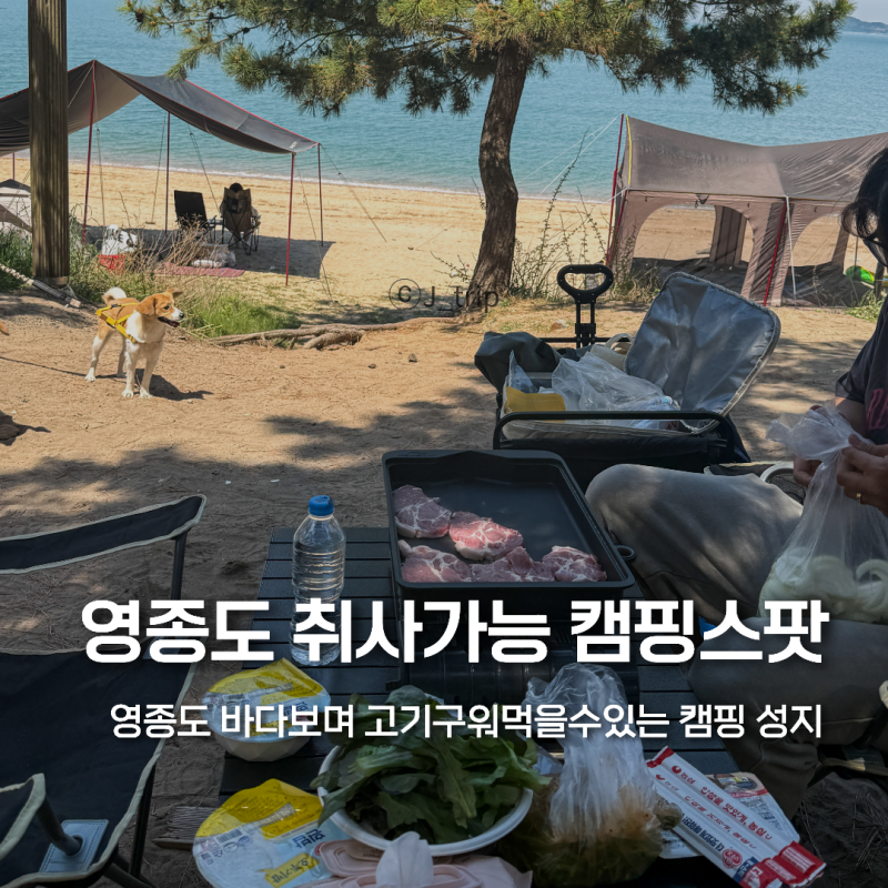 인천 영종도 취사가능 실미도유원지 캠핑장 차박하기