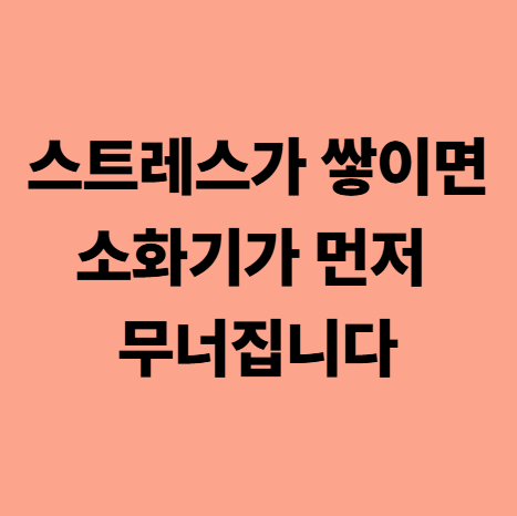  대실역한의원 스트레스가 쌓이면 소화기가 먼저 무너집니다