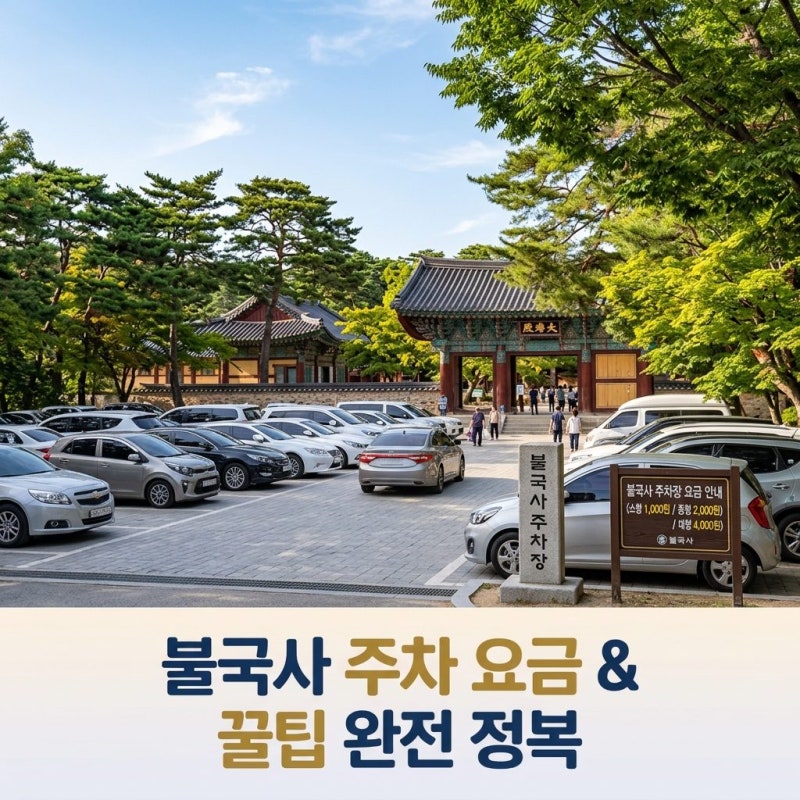 경주 불국사 주차장 요금과 이용 팁 모음