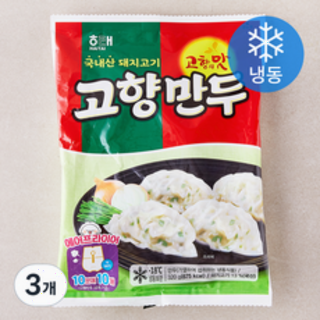  해태 고향만두 냉동 320g 3개 - 간편 요리 속까지 쫄깃한 옛날 만두